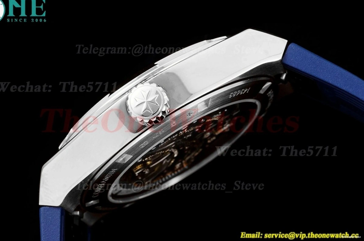 RU 6000V Overseas BBR ref Stk Tourbillon SS Blue 0110